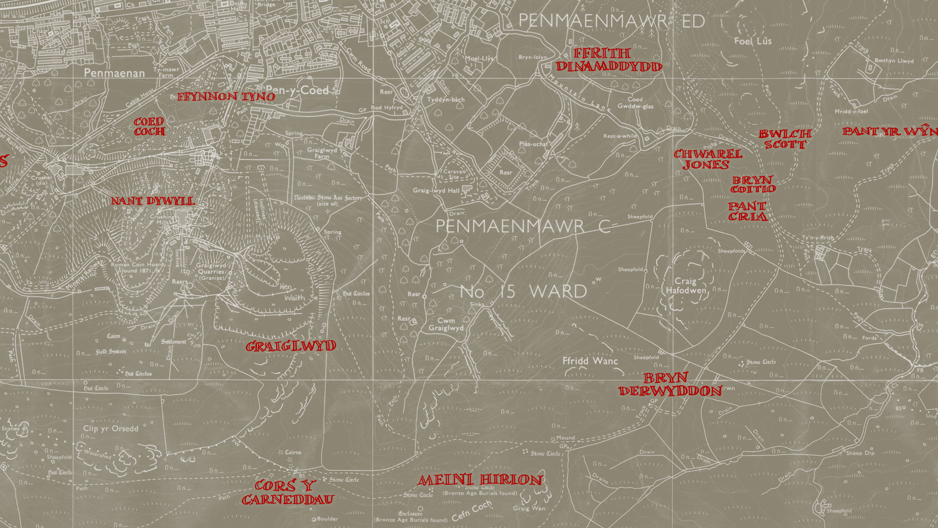 Carneddau Place Names