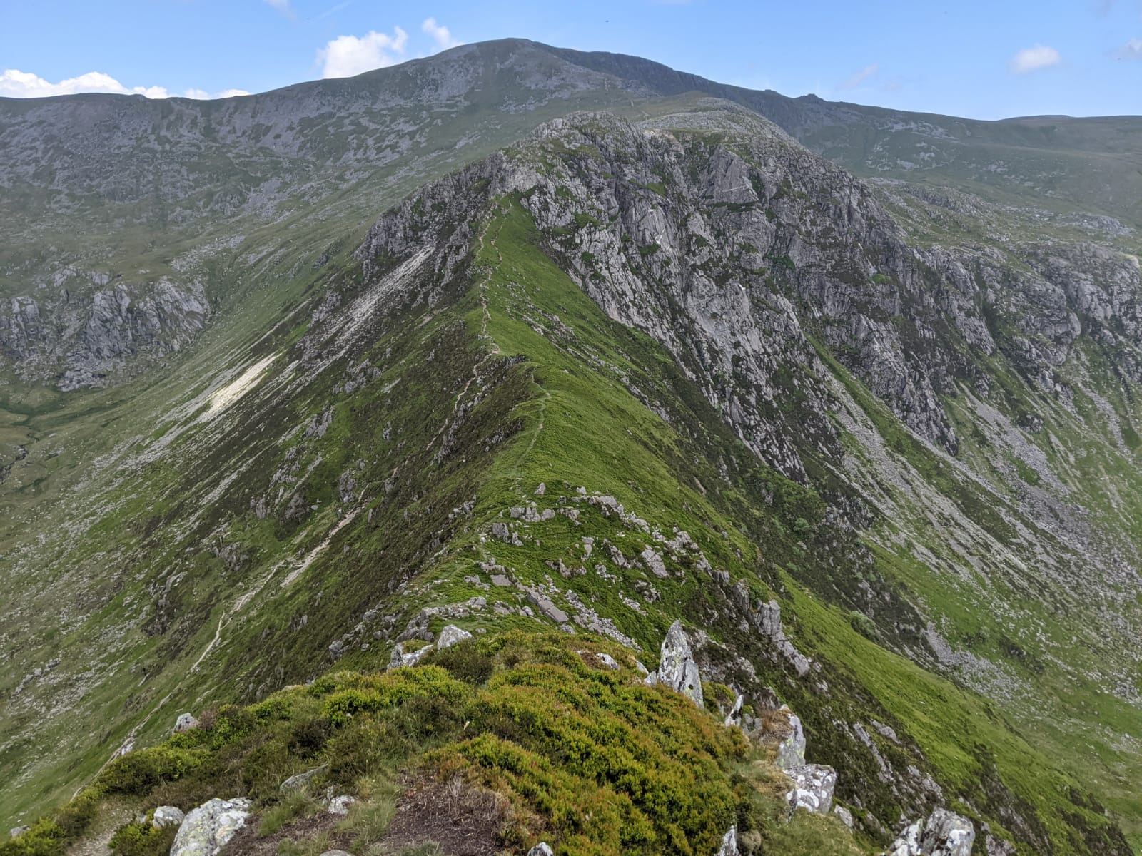 Craig yr Ysfa from Pen yr Helgi Du